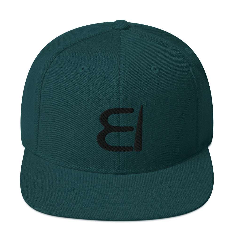 One Flesh Snapback Hat Black