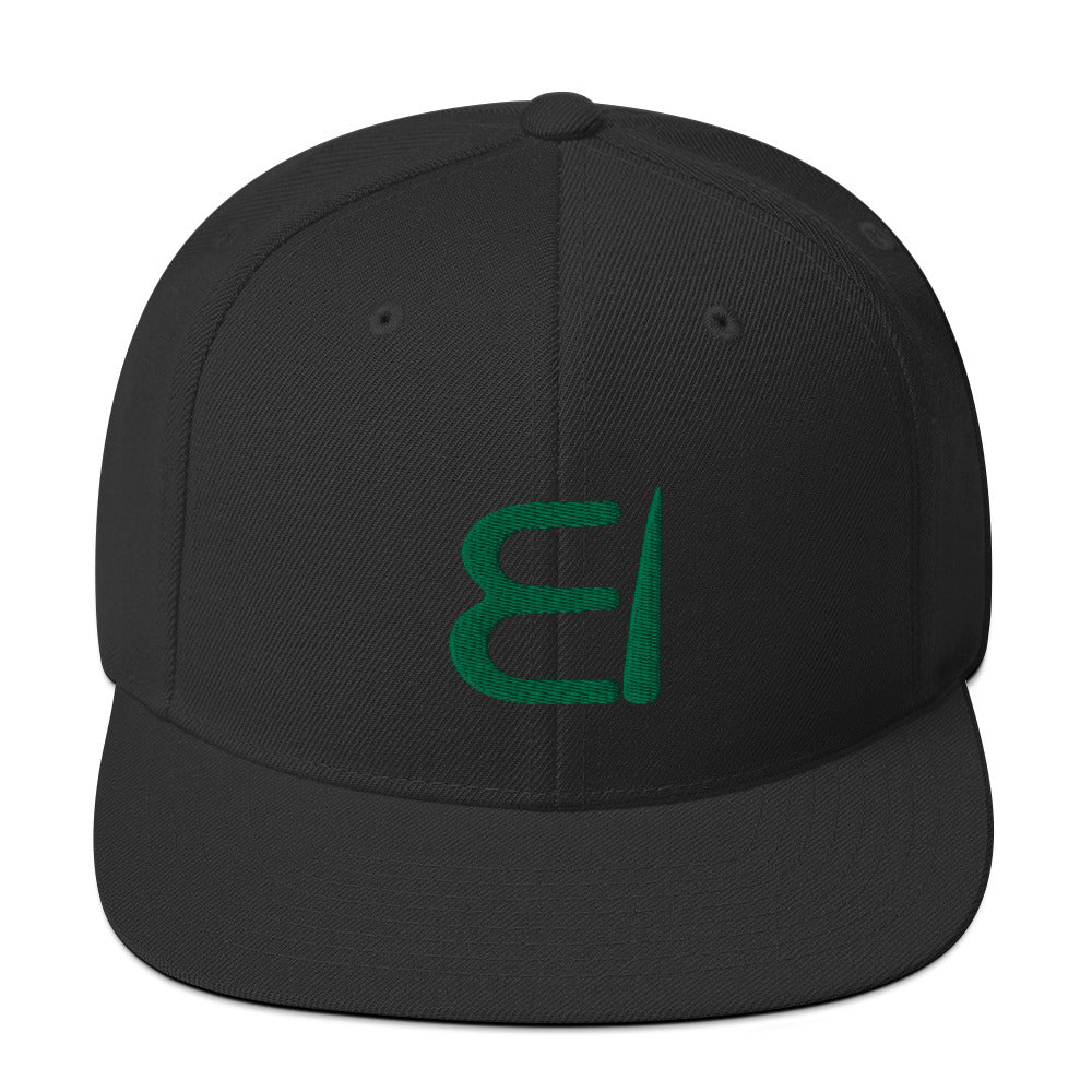 One Flesh Snapback Hat Green