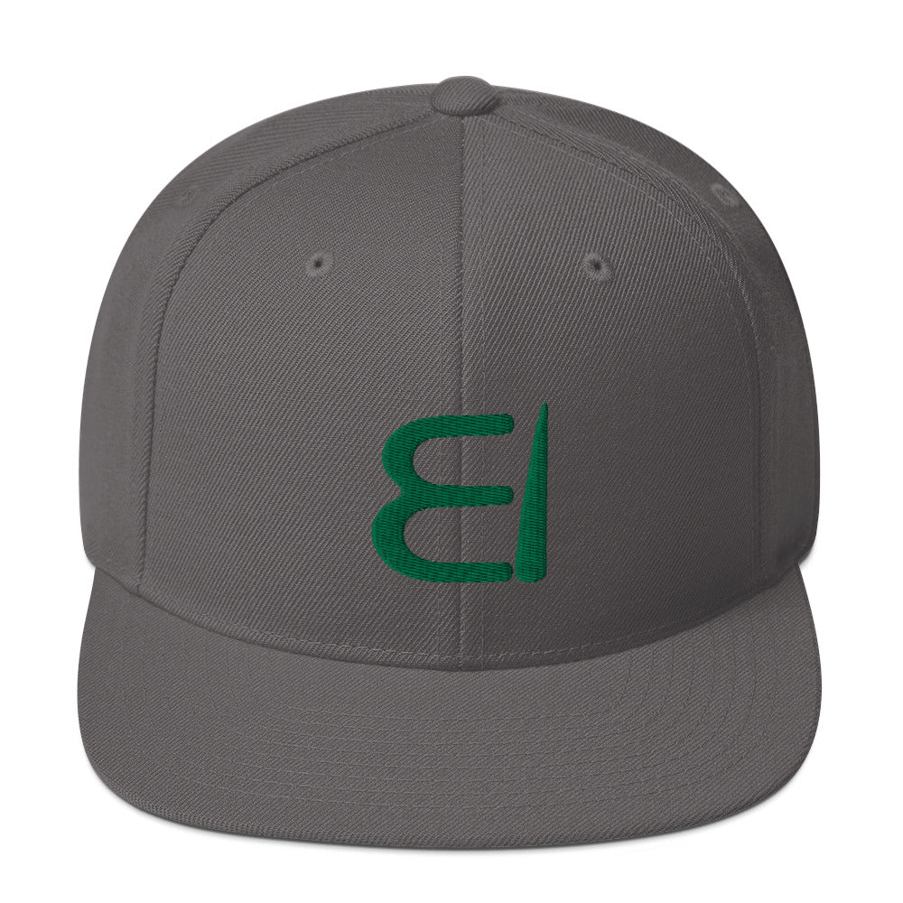 One Flesh Snapback Hat Green