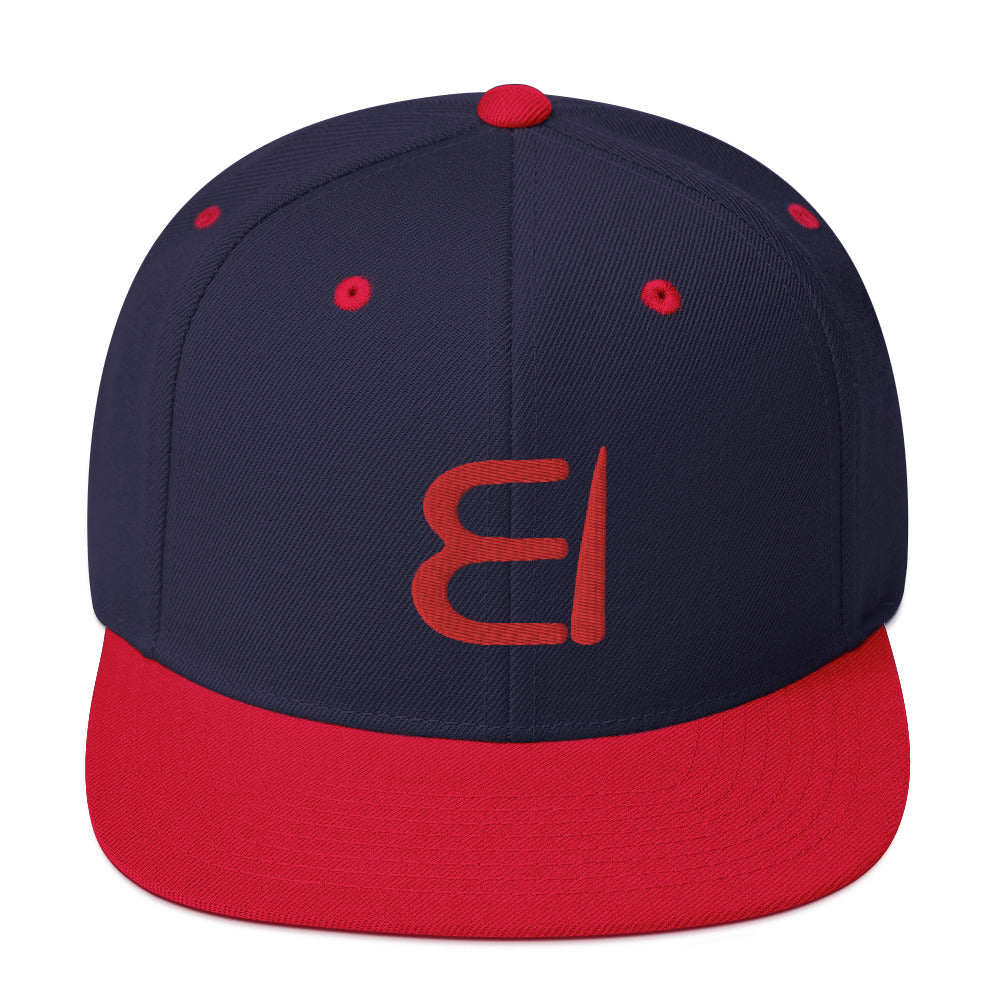 One Flesh Snapback Hat Red