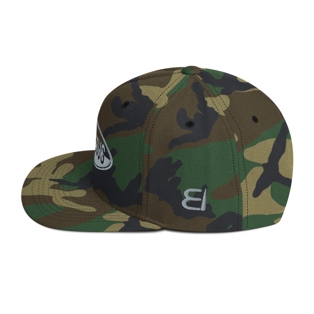 One Flesh Team Jesus Snapback Hat Gray