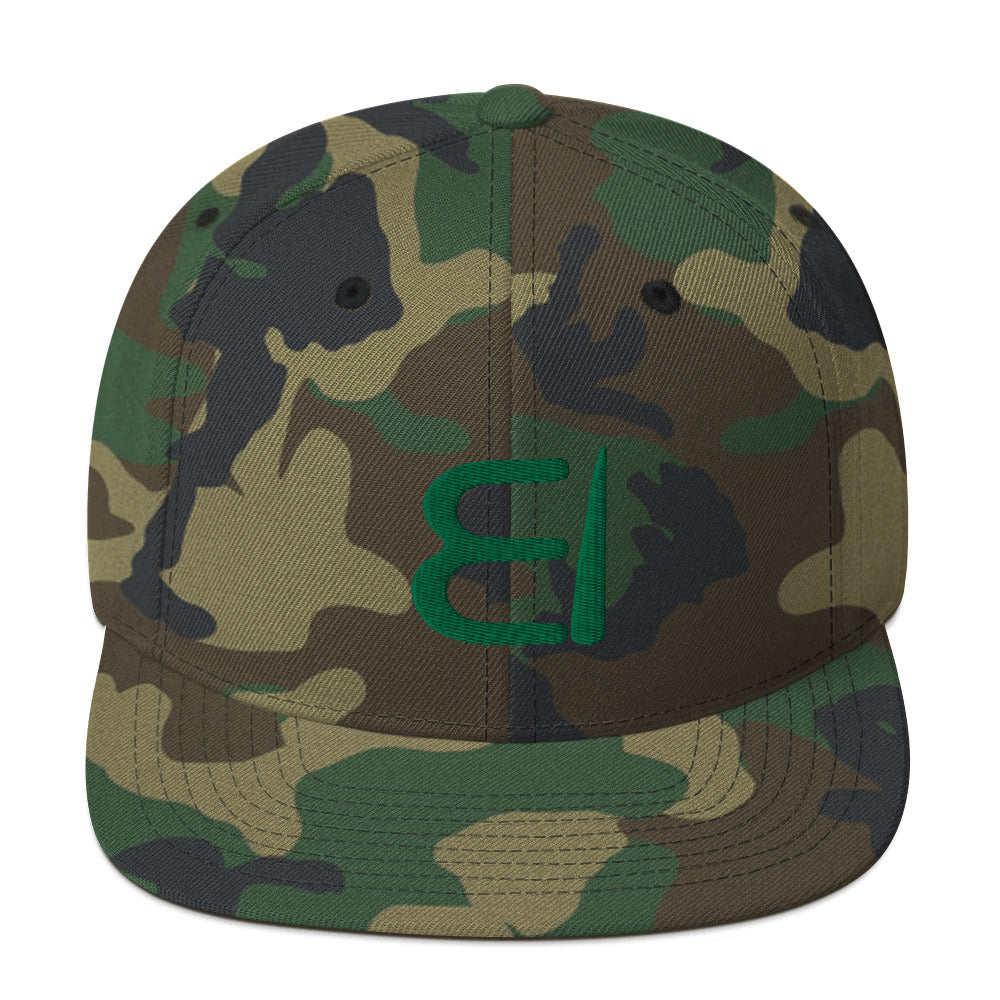 One Flesh Snapback Hat Green