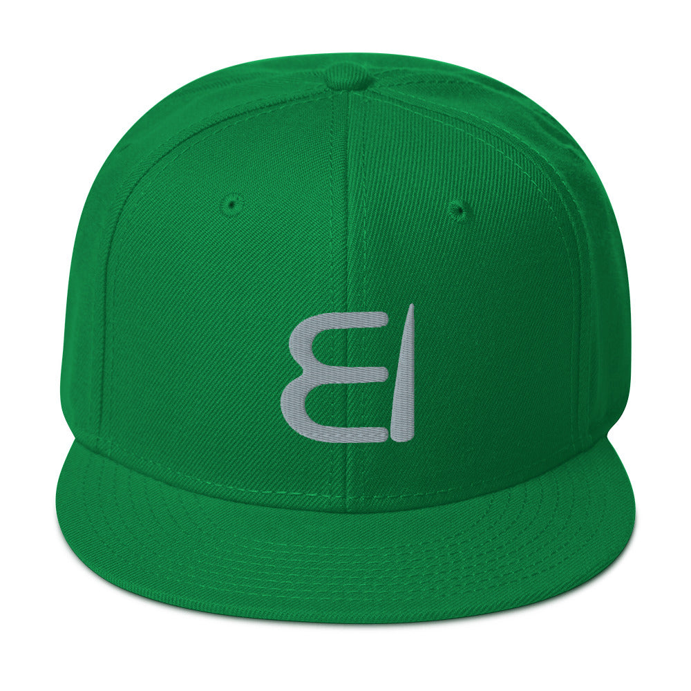 One Flesh Snapback Hat Green and Gray