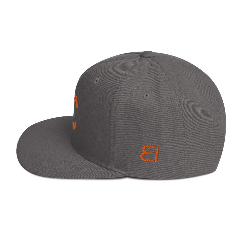 One Flesh JC Snapback Hat Orange