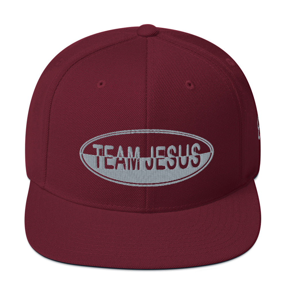 One Flesh Team Jesus Snapback Hat Gray