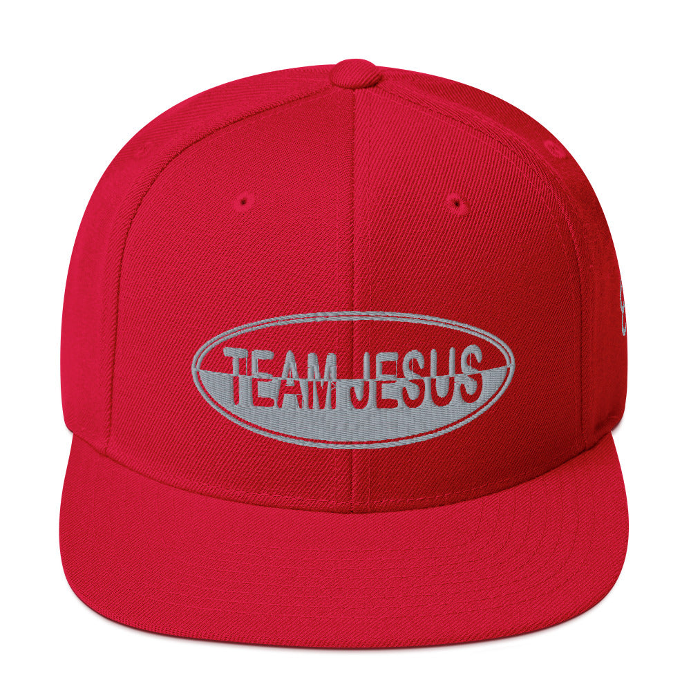 One Flesh Team Jesus Snapback Hat Gray