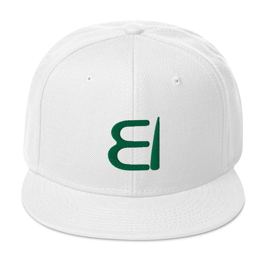 One Flesh Snapback Hat White and Green