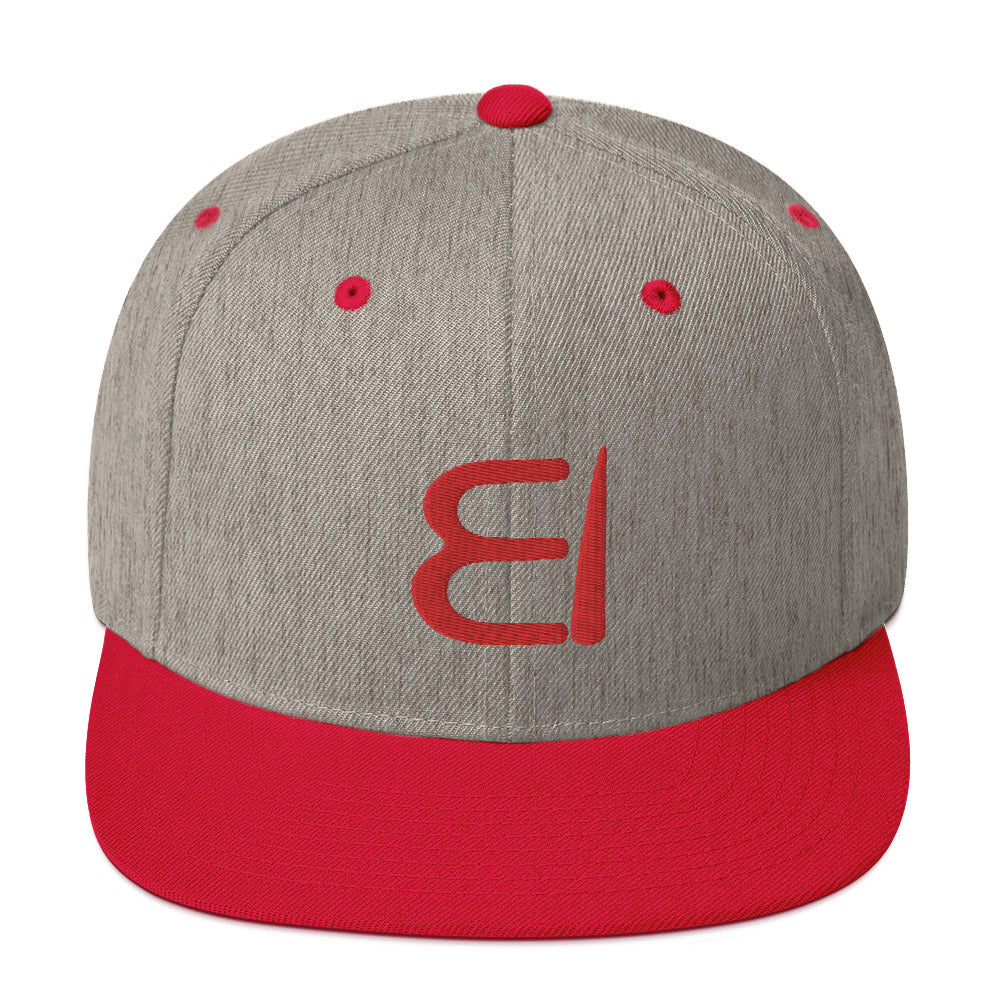 One Flesh Snapback Hat Red