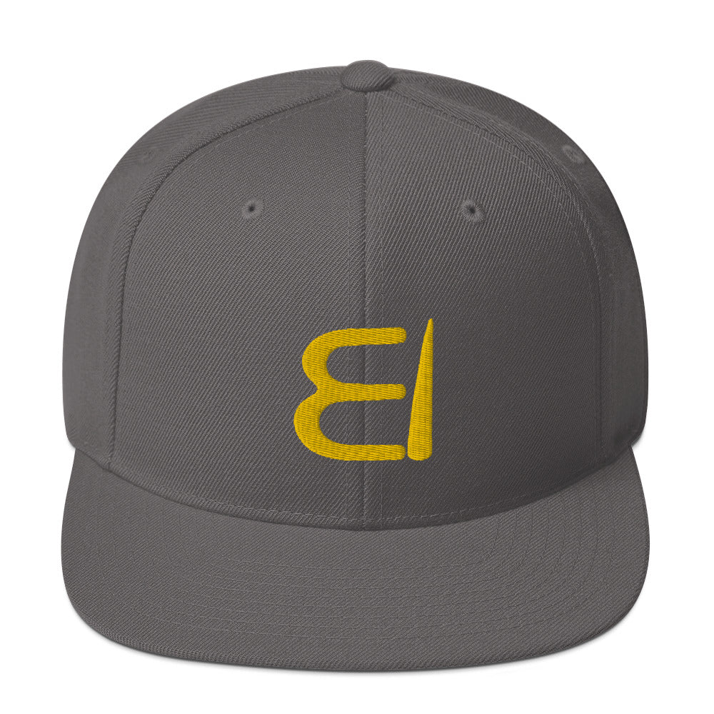 One Flesh Snapback Hat Yellow